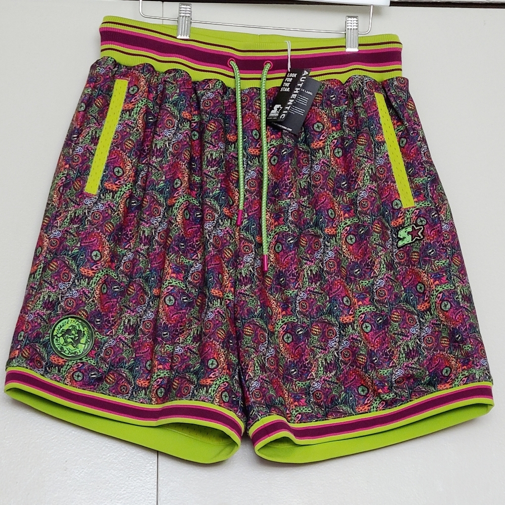 ⭐️RARE ⭐️  NWT STARTER X RICK AND MORTY MEN'S ATHLETIC SHORTS